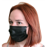 Masque à usage unique - Masque de chirurgie 3 plis noir