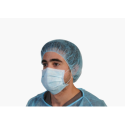 Masque à usage unique - Masque de chirurgie 3 plis bleu