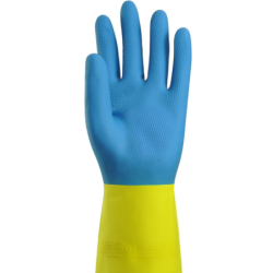 Gant latex bicolore