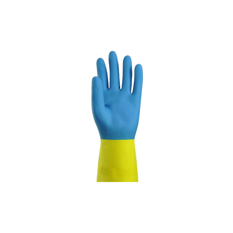 Gant latex bicolore