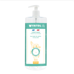 Crème mains hydroalcoolique monoï jasmin - 500ml - WYRITOL