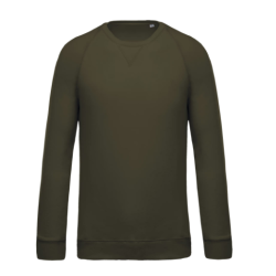 Sweat-shirt Bio col rond manches raglan homme
