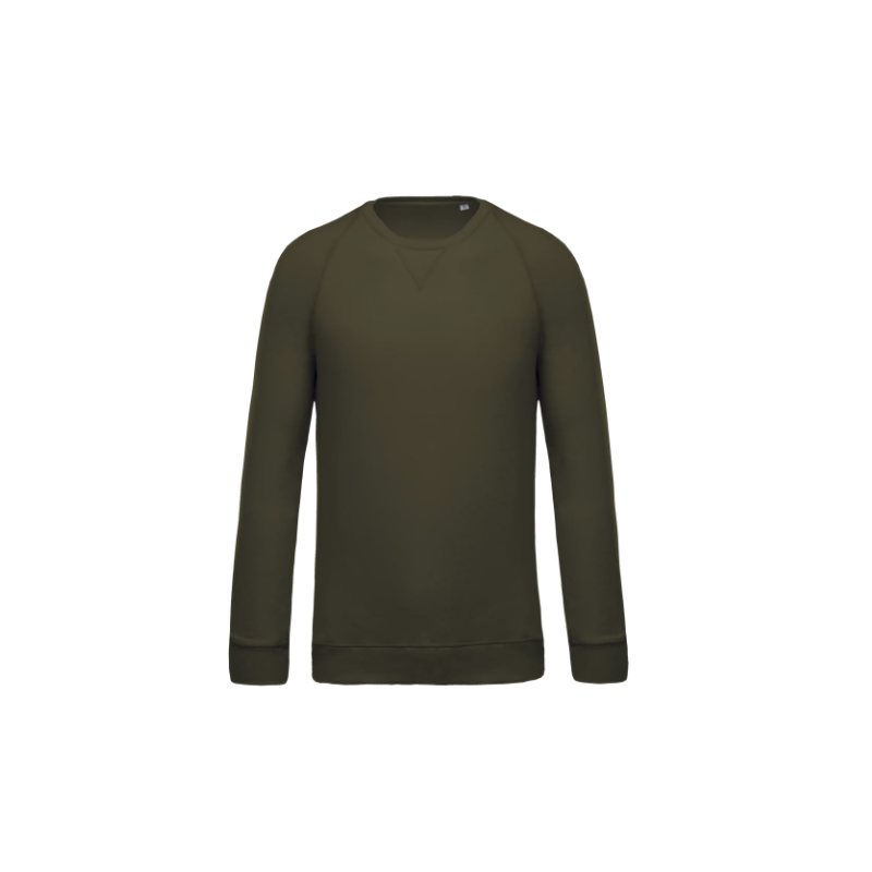 Sweat-shirt Bio col rond manches raglan homme Sweat-shirt Bio col rond manches raglan homme