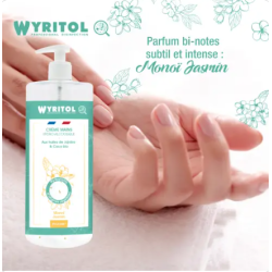 Crème mains hydroalcoolique monoï jasmin - 500ml - WYRITOL