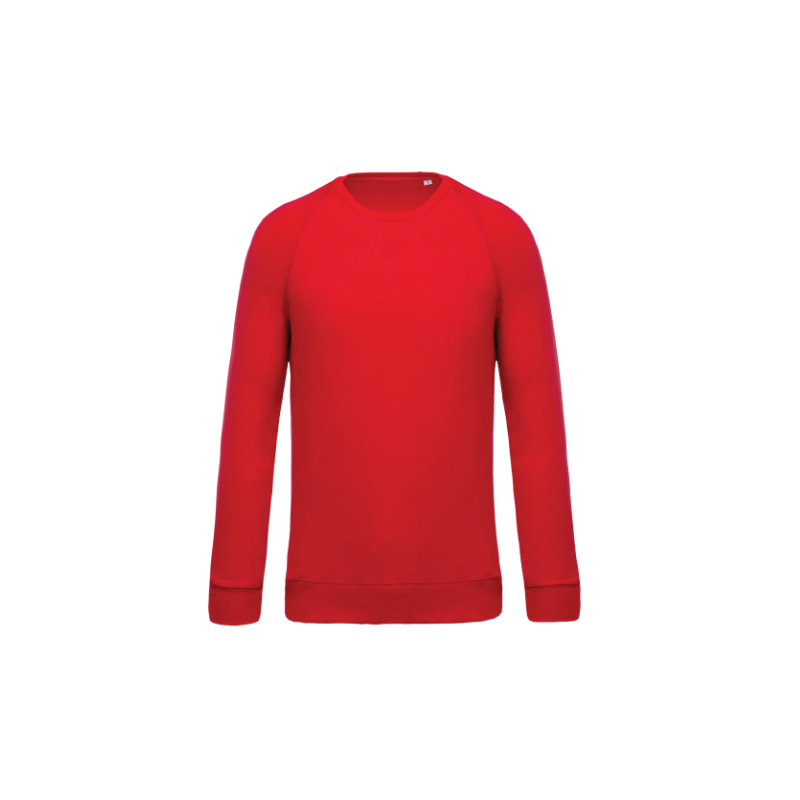 Sweat-shirt Bio col rond manches raglan homme Sweat-shirt Bio col rond manches raglan homme