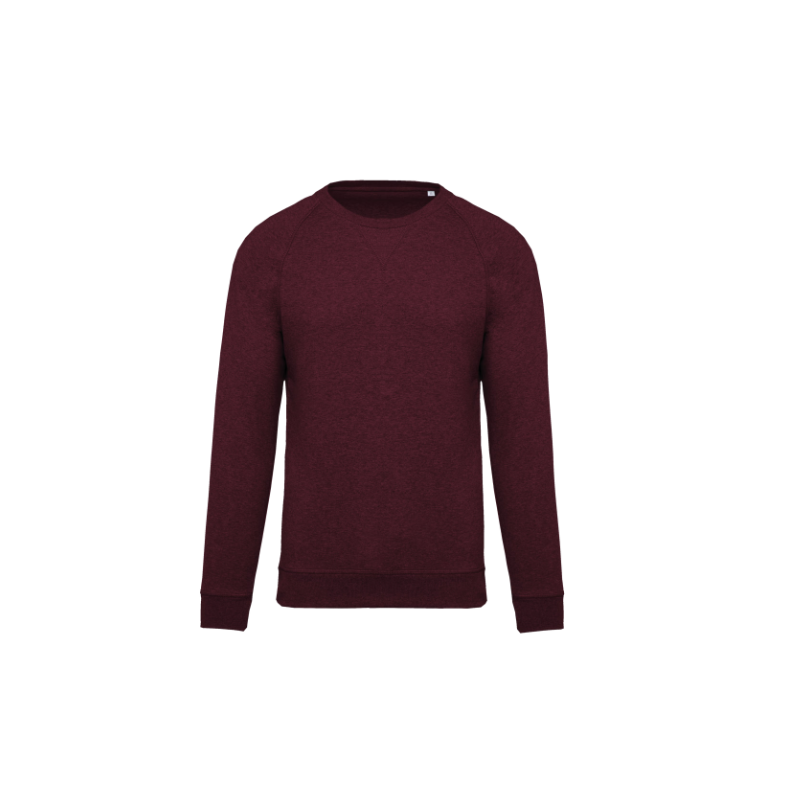 Sweat-shirt Bio col rond manches raglan homme Sweat-shirt Bio col rond manches raglan homme