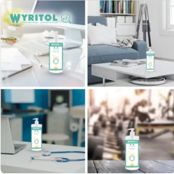 Crème mains hydroalcoolique monoï jasmin - 500ml - WYRITOL