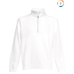Sweat-shirt col zippé Premium (62-032-0)