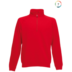 Sweat-shirt col zippé Premium (62-032-0)