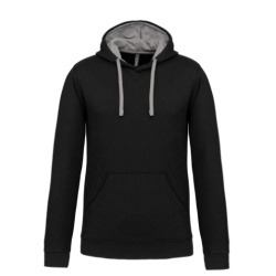 Sweat-shirt capuche contrastée homme