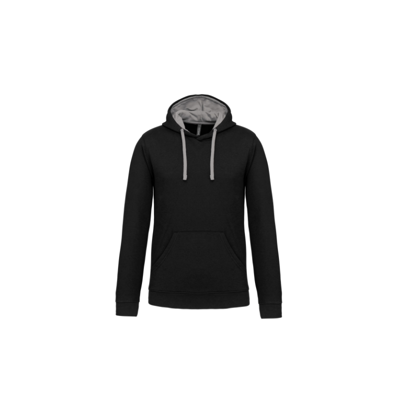 Sweat-shirt capuche contrastée homme Sweat-shirt capuche contrastée homme