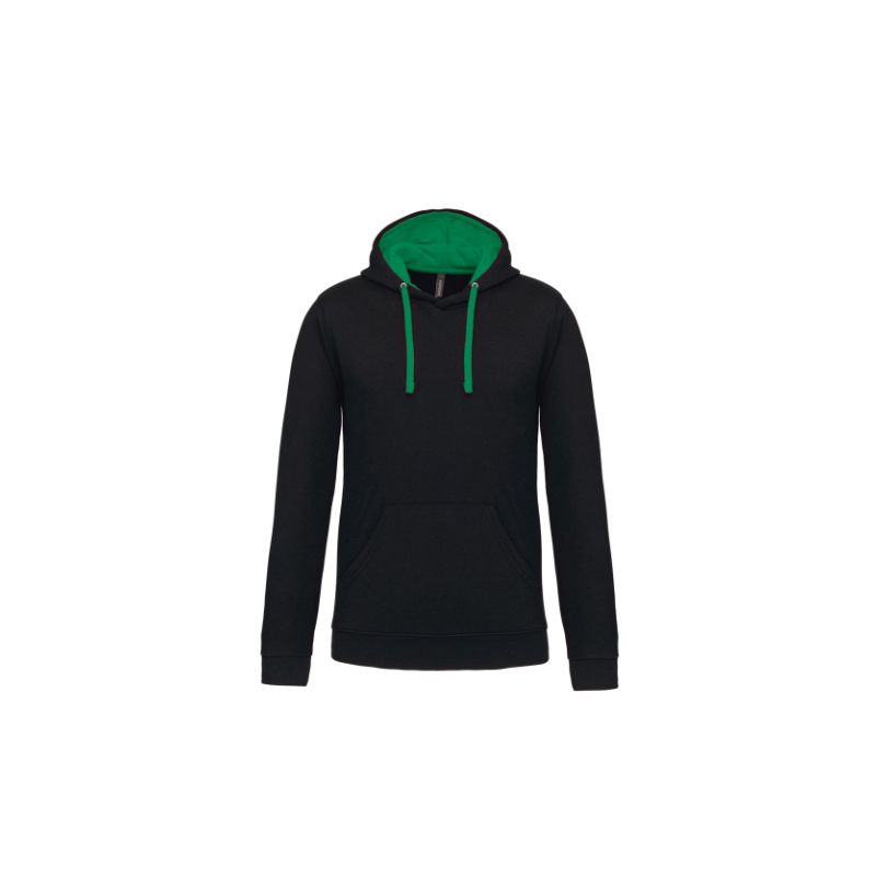 Sweat-shirt capuche contrastée homme Sweat-shirt capuche contrastée homme