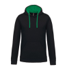 Sweat-shirt capuche contrastée homme