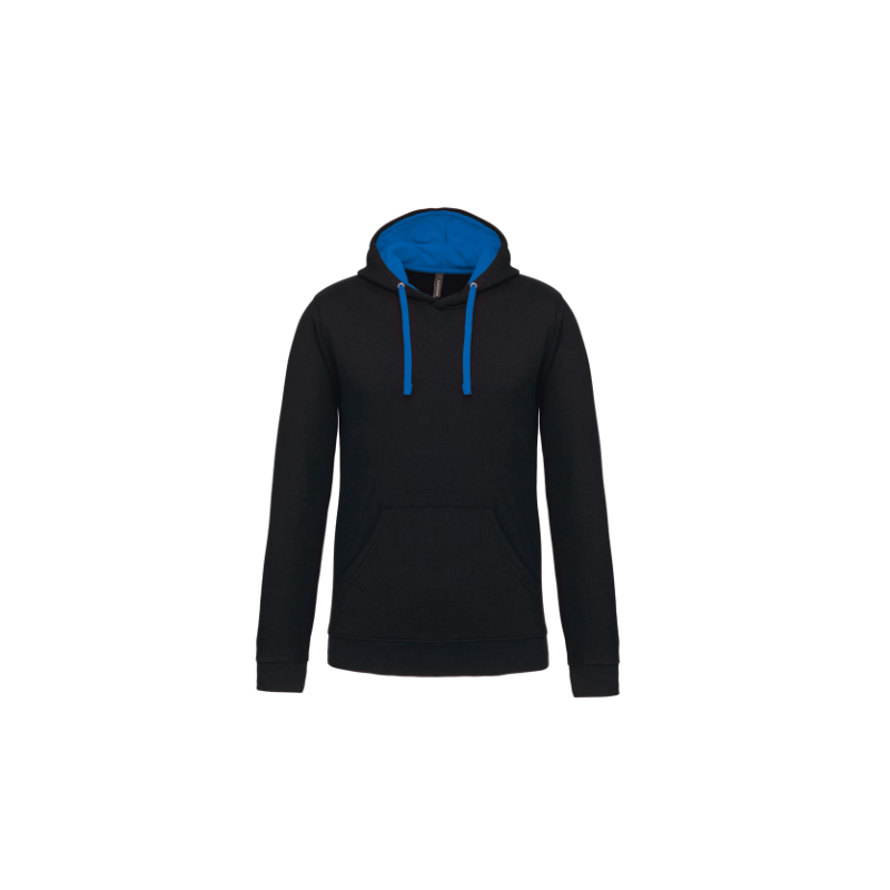 Sweat-shirt capuche contrastée homme Sweat-shirt capuche contrastée homme