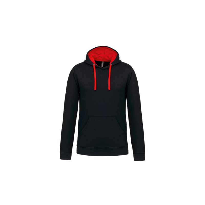 Sweat-shirt capuche contrastée homme Sweat-shirt capuche contrastée homme