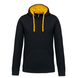 Sweat-shirt capuche contrastée homme