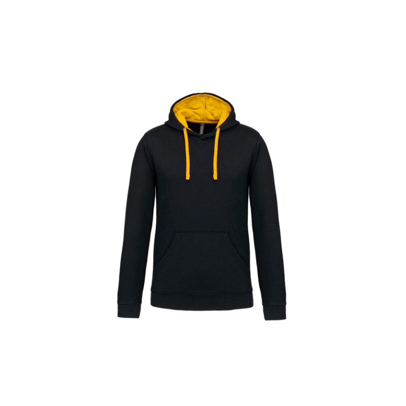 Sweat-shirt capuche contrastée homme Sweat-shirt capuche contrastée homme
