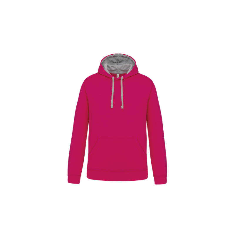 Sweat-shirt capuche contrastée homme Sweat-shirt capuche contrastée homme