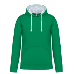 Sweat-shirt capuche contrastée homme