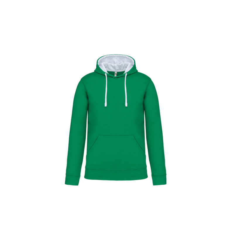Sweat-shirt capuche contrastée homme Sweat-shirt capuche contrastée homme