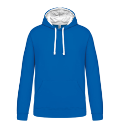 Sweat-shirt capuche contrastée homme