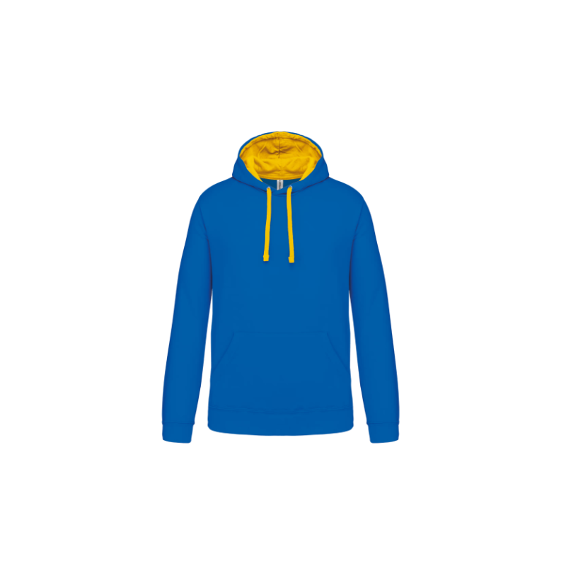 Sweat-shirt capuche contrastée homme Sweat-shirt capuche contrastée homme