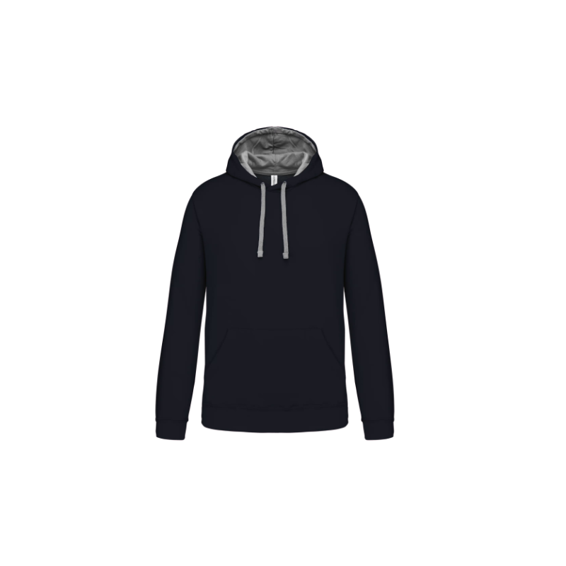 Sweat-shirt capuche contrastée homme Sweat-shirt capuche contrastée homme