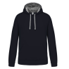 Sweat-shirt capuche contrastée homme