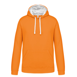 Sweat-shirt capuche contrastée homme