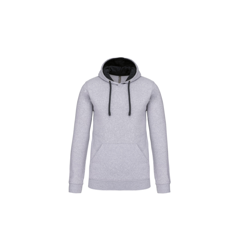 Sweat-shirt capuche contrastée homme Sweat-shirt capuche contrastée homme