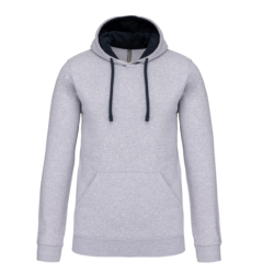Sweat-shirt capuche contrastée homme