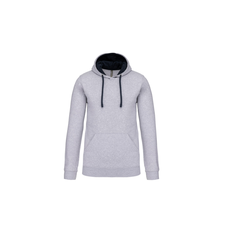 Sweat-shirt capuche contrastée homme Sweat-shirt capuche contrastée homme