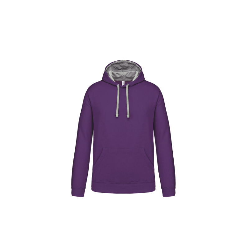 Sweat-shirt capuche contrastée homme Sweat-shirt capuche contrastée homme