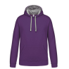 Sweat-shirt capuche contrastée homme