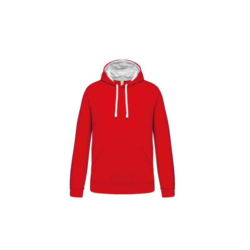 Sweat-shirt capuche contrastée homme Sweat-shirt capuche contrastée homme