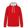 Sweat-shirt capuche contrastée homme