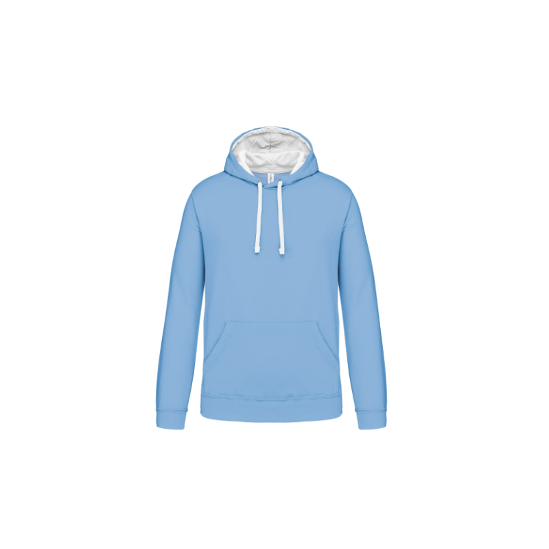 Sweat-shirt capuche contrastée homme Sweat-shirt capuche contrastée homme