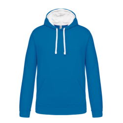 Sweat-shirt capuche contrastée homme