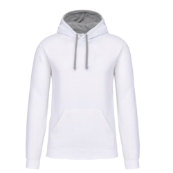 Sweat-shirt capuche contrastée homme