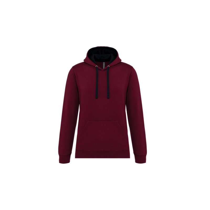 Sweat-shirt capuche contrastée homme Sweat-shirt capuche contrastée homme