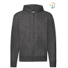 Sweat-shirt homme zippé capuche Classic