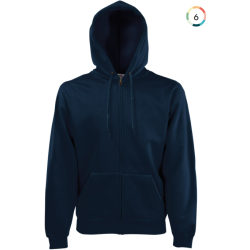 Sweat-shirt homme zippé capuche Classic