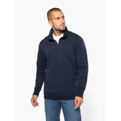 Sweat-shirt col zippé homme