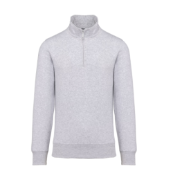 Sweat-shirt col zippé homme