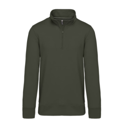 Sweat-shirt col zippé homme