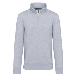 Sweat-shirt col zippé homme