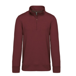 Sweat-shirt col zippé homme