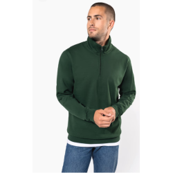 Sweat-shirt col zippé homme
