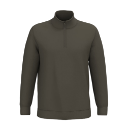 Sweat-shirt col zippé homme