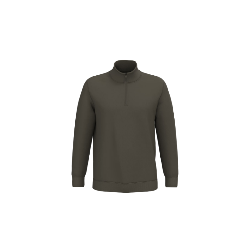 Sweat-shirt col zippé homme